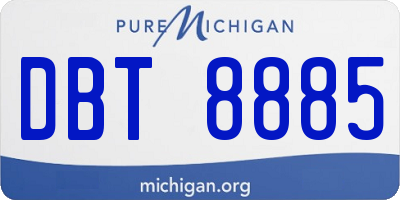 MI license plate DBT8885