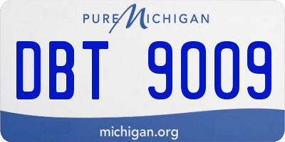 MI license plate DBT9009