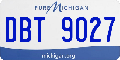 MI license plate DBT9027