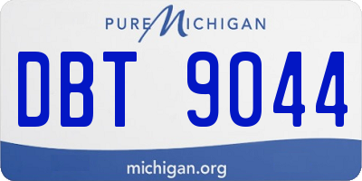 MI license plate DBT9044