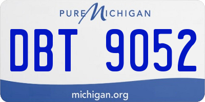 MI license plate DBT9052