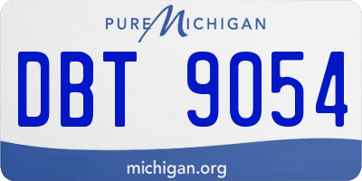 MI license plate DBT9054