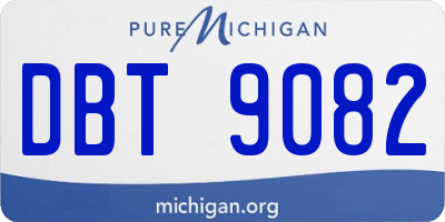 MI license plate DBT9082