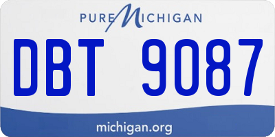 MI license plate DBT9087