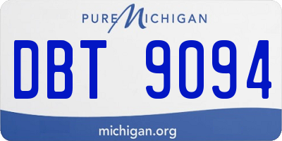 MI license plate DBT9094