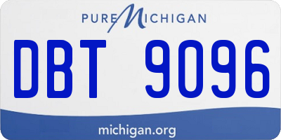 MI license plate DBT9096