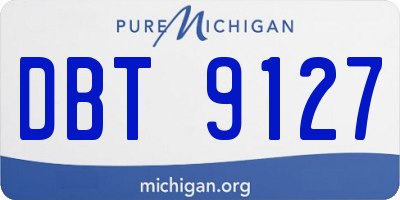 MI license plate DBT9127