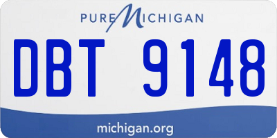 MI license plate DBT9148