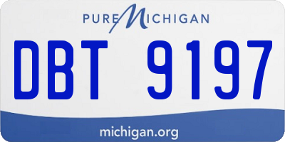 MI license plate DBT9197