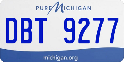 MI license plate DBT9277