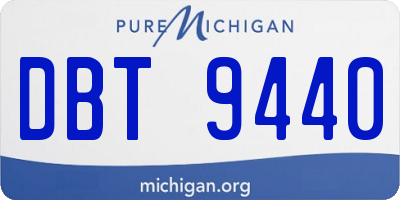 MI license plate DBT9440