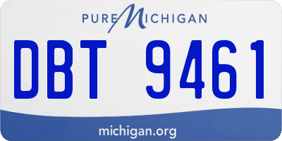 MI license plate DBT9461