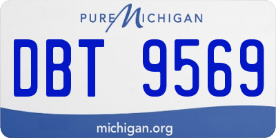 MI license plate DBT9569