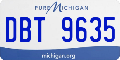 MI license plate DBT9635