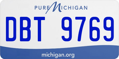 MI license plate DBT9769