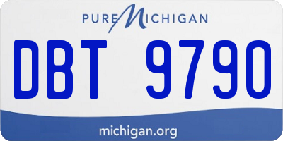 MI license plate DBT9790