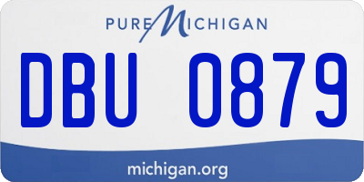 MI license plate DBU0879