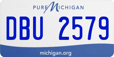 MI license plate DBU2579