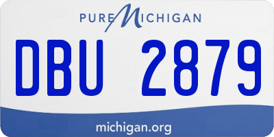 MI license plate DBU2879