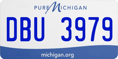MI license plate DBU3979