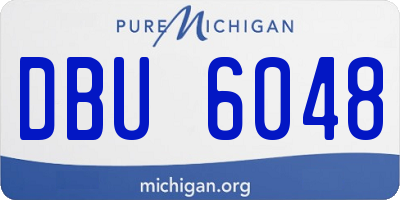 MI license plate DBU6048