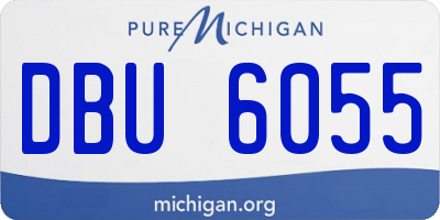 MI license plate DBU6055