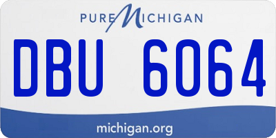 MI license plate DBU6064