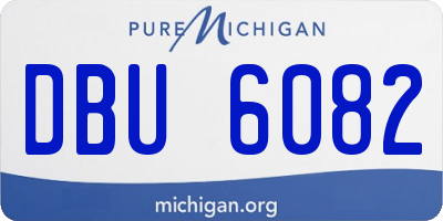 MI license plate DBU6082