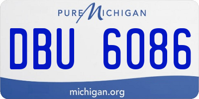 MI license plate DBU6086