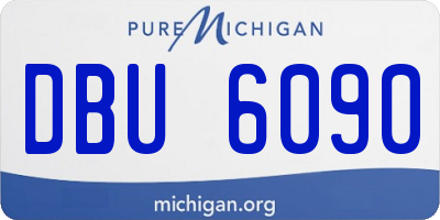 MI license plate DBU6090