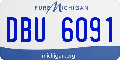 MI license plate DBU6091