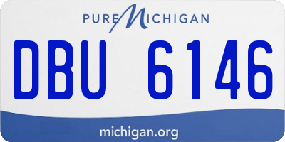 MI license plate DBU6146