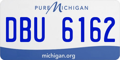 MI license plate DBU6162