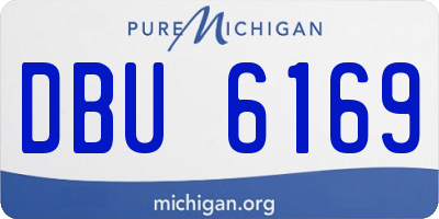 MI license plate DBU6169
