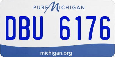MI license plate DBU6176