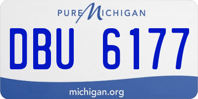 MI license plate DBU6177