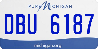 MI license plate DBU6187