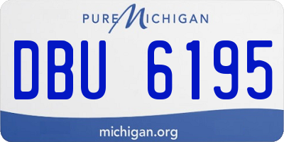 MI license plate DBU6195