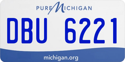 MI license plate DBU6221