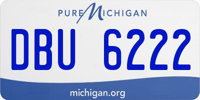 MI license plate DBU6222