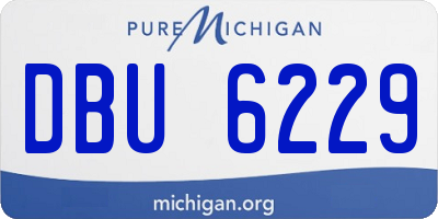 MI license plate DBU6229