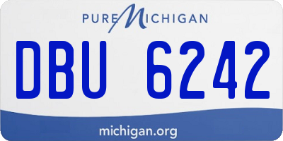 MI license plate DBU6242