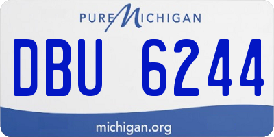 MI license plate DBU6244