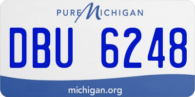 MI license plate DBU6248