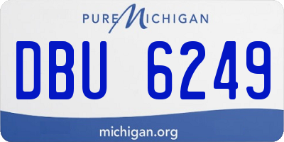 MI license plate DBU6249