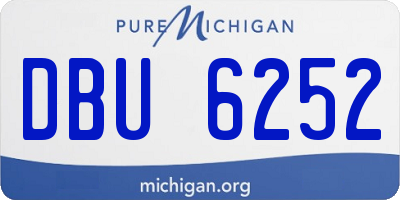 MI license plate DBU6252