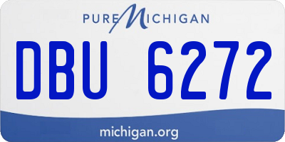 MI license plate DBU6272