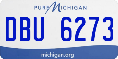 MI license plate DBU6273