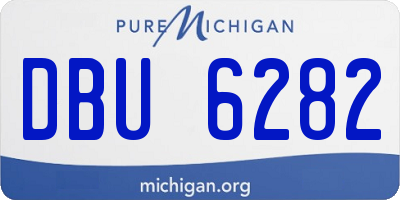 MI license plate DBU6282