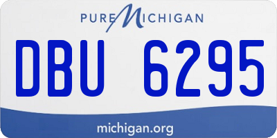 MI license plate DBU6295